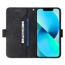 For Motorola Moto G22 RFID Geometric Line Flip Leather Phone Case(Black)