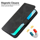 For Motorola Moto G22 RFID Geometric Line Flip Leather Phone Case(Black)