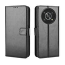 For Honor X9 5G / Magic4 Lite / X30 Crazy Horse Texture Horizontal Flip Phone Leather Case(Black)