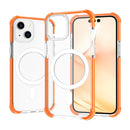 Magsafe Magnetic Acrylic Shockproof Phone Case For iPhone 14 Max(Orange)