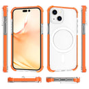 Magsafe Magnetic Acrylic Shockproof Phone Case For iPhone 14 Max(Orange)