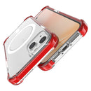 Magsafe Magnetic Acrylic Shockproof Phone Case For iPhone 14 Max(Red)