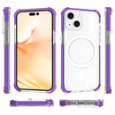 Magsafe Magnetic Acrylic Shockproof Phone Case For iPhone 14 Max(Purple)