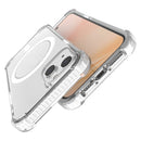 Magsafe Magnetic Acrylic Shockproof Phone Case For iPhone 14 Max(Transparent White)