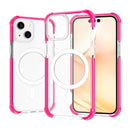 Magsafe Magnetic Acrylic Shockproof Phone Case For iPhone 14 Max(Rose Red)