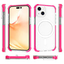 Magsafe Magnetic Acrylic Shockproof Phone Case For iPhone 14 Max(Rose Red)