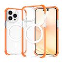 Magsafe Magnetic Acrylic Shockproof Phone Case For iPhone 14 Pro(Orange)