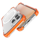 Magsafe Magnetic Acrylic Shockproof Phone Case For iPhone 14 Pro(Orange)