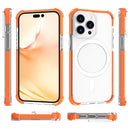 Magsafe Magnetic Acrylic Shockproof Phone Case For iPhone 14 Pro(Orange)