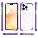 Magsafe Magnetic Acrylic Shockproof Phone Case For iPhone 14 Pro(Purple)