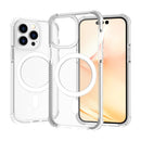 Magsafe Magnetic Acrylic Shockproof Phone Case For iPhone 14 Pro(Transparent White)