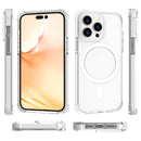 Magsafe Magnetic Acrylic Shockproof Phone Case For iPhone 14 Pro(Transparent White)