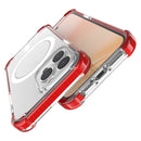 Magsafe Magnetic Acrylic Shockproof Phone Case For iPhone 14 Pro Max(Red)
