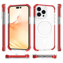Magsafe Magnetic Acrylic Shockproof Phone Case For iPhone 14 Pro Max(Red)
