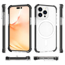 Magsafe Magnetic Acrylic Shockproof Phone Case For iPhone 14 Pro Max(Transparent Black)