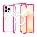 Magsafe Magnetic Acrylic Shockproof Phone Case For iPhone 14 Pro Max(Rose Red)