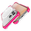Magsafe Magnetic Acrylic Shockproof Phone Case For iPhone 14 Pro Max(Rose Red)