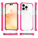Magsafe Magnetic Acrylic Shockproof Phone Case For iPhone 14 Pro Max(Rose Red)