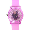 SKMEI 1760 Stainless Steel Buckle Silicone Strap Waterproof Quartz Watch(Purple Transparent)