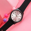 SKMEI 1760 Stainless Steel Buckle Silicone Strap Waterproof Quartz Watch(Blue Transparent)
