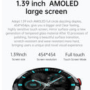 Z18 1.39 inch AMOLED Screen Smart Watch, Support Heart Rate Monitoring/Blood Pressure Monitoring, Strap Material:TPU(Brown)