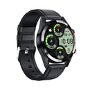 Z18 1.39 inch AMOLED Screen Smart Watch, Support Heart Rate Monitoring/Blood Pressure Monitoring, Strap Material:Leather(Black)