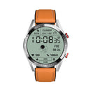 Z18 1.39 inch AMOLED Screen Smart Watch, Support Heart Rate Monitoring/Blood Pressure Monitoring, Strap Material:Leather(Brown)