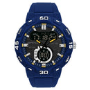 SANDA 3087 Luminous Waterproof Dual Display Electronic Watch(Sapphire Blue)