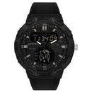 SANDA 3087 Luminous Waterproof Dual Display Electronic Watch(Black)