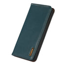 KHAZNEH Nappa Top Layer Cowhide Leather Phone Case For iPhone 14 Pro Max(Green)