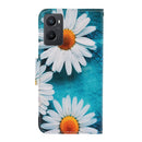 For OPPO A96 4G / Realme 9i Colored Drawing Pattern Flip Leather Phone Case(Daisy)