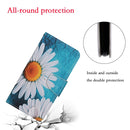 For OPPO A96 4G / Realme 9i Colored Drawing Pattern Flip Leather Phone Case(Chrysanthemum)