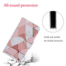 For OPPO A96 4G / Realme 9i Colored Drawing Pattern Flip Leather Phone Case(Marble)