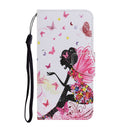 For OPPO A96 4G / Realme 9i Colored Drawing Pattern Flip Leather Phone Case(Dancing Girl)