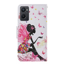For OPPO A96 4G / Realme 9i Colored Drawing Pattern Flip Leather Phone Case(Dancing Girl)