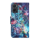 For OPPO A96 4G / Realme 9i Colored Drawing Pattern Flip Leather Phone Case(Star Mandala)