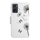 For OPPO A96 4G / Realme 9i Colored Drawing Pattern Flip Leather Phone Case(Dandelion)