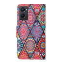 For OPPO A96 4G / Realme 9i Colored Drawing Pattern Flip Leather Phone Case(Diamond Totem)
