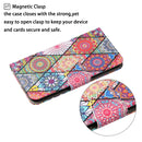 For OPPO A96 4G / Realme 9i Colored Drawing Pattern Flip Leather Phone Case(Diamond Totem)