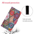 For OPPO A96 4G / Realme 9i Colored Drawing Pattern Flip Leather Phone Case(Diamond Totem)