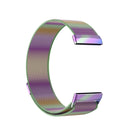For Fitbit Versa 4 Milanese Magnetic Metal Weave Watchband(Colorful)