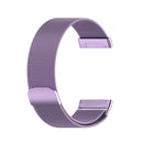 For Fitbit Versa 4 Milanese Magnetic Metal Weave Watchband(Light Purple)