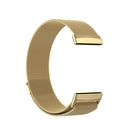 For Fitbit Versa 4 Milanese Magnetic Metal Weave Watchband(Gold)