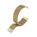 For Fitbit Versa 4 Milanese Magnetic Metal Weave Watchband(Gold)