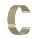 For Fitbit Versa 4 Milanese Magnetic Metal Weave Watchband(Official Gold)