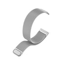 For Fitbit Versa 4 Milanese Magnetic Metal Weave Watchband(Silver)
