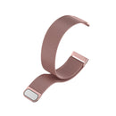 For Fitbit Versa 4 Milanese Magnetic Metal Weave Watchband(Pink)