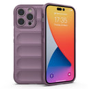 Magic Shield TPU + Flannel Phone Case For iPhone 14 Pro Max(Purple)