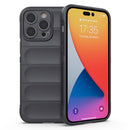 Magic Shield TPU + Flannel Phone Case For iPhone 14 Pro Max(Dark Grey)