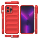Magic Shield TPU + Flannel Phone Case For iPhone 14 Pro Max(Red)
